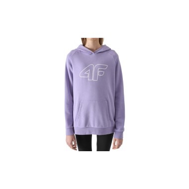 Bluza 4F z bawełną organiczna dziewczęca z kapturem TSWSF0921-52S