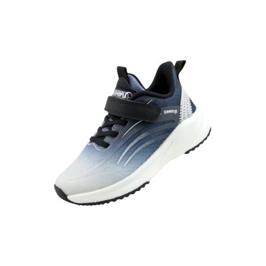  Buty sportowe dziecięce Apawwa do biegania na rzep G671 czarne