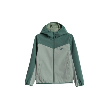 Kurtka softshell wiatroodporna membrana 5000 chłopięca 4F TSOFM477-47S