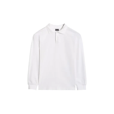 Longsleeve polo regular wygodny chłopięcy 4F TLONM483-10S