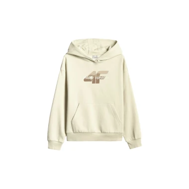 Bluza dresowa regular z kapturem dziewczęca 4F TSWSF2270-83S