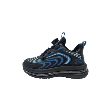 Buty dziecięce sportowe Apawwa na pokrętło system BAO  ABQ0033R czarno granatowe