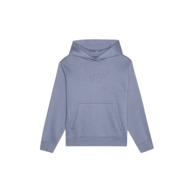 Bluza dresowa sportowa nierozpinana z kapturem chłopięca 4F TSWSM1828-32S